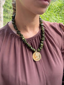Colar Boho Moeda escolha sua cor preferida