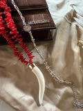 Combo Colar de dente e Choker Boho Chic
