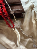 Combo Colar de dente e Choker Boho Chic